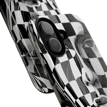 Checkered Face iPhone 17 Case - Tough+ - CASE•BOB