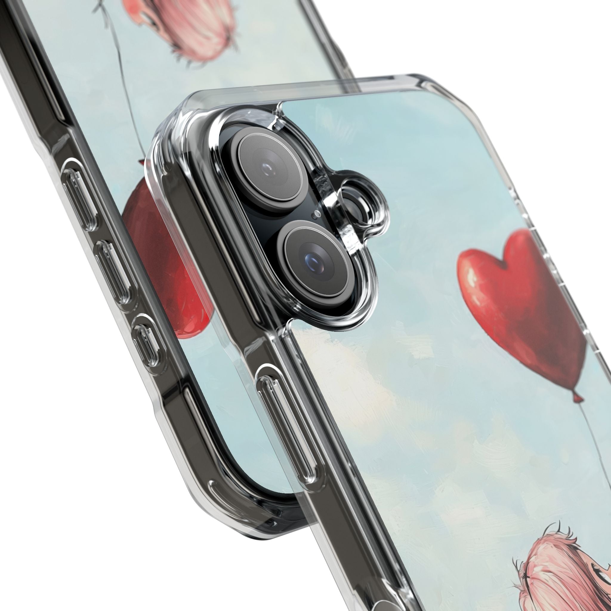 Heart Balloon Glow iPhone 16 Case - Impact