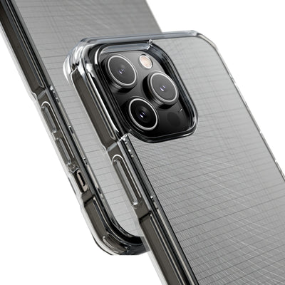 Grey Impact MagSafe Phone Case for iPhone - Chrome Mesh Warp