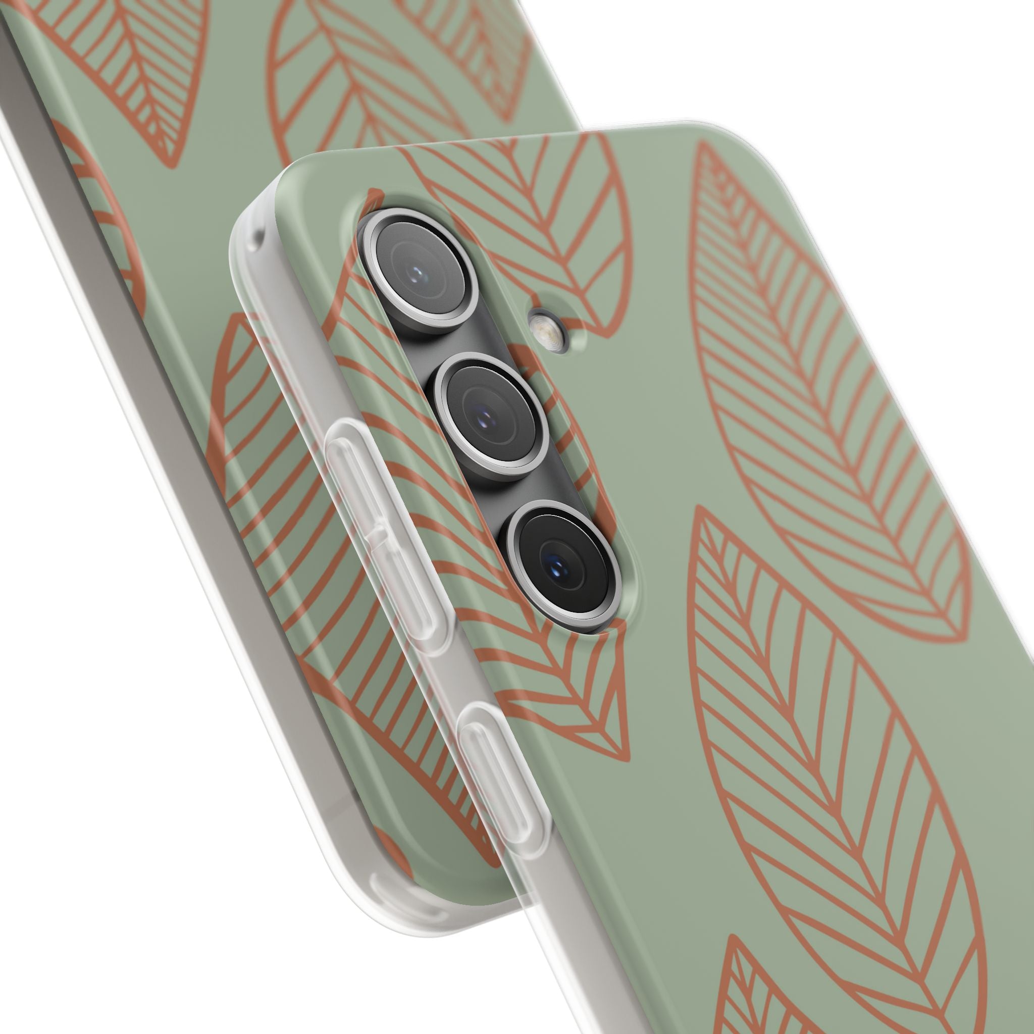 Sage Earth Leaves · Soft Phone Case for Samsung