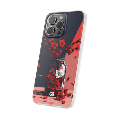 Crimson Blossom Jar · Capa Soft para iPhone
