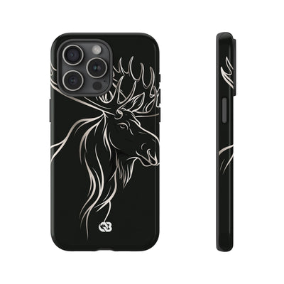 Nordic Moose Contour · Tough Phone Case for iPhone · Black