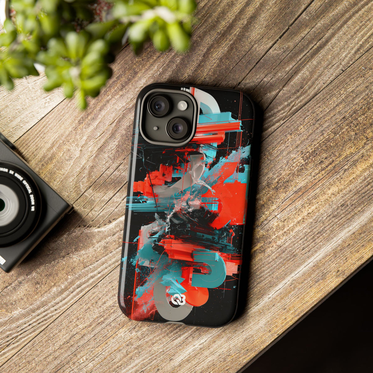Fragmented Cyber Core · Tough Phone Case for iPhone · Black