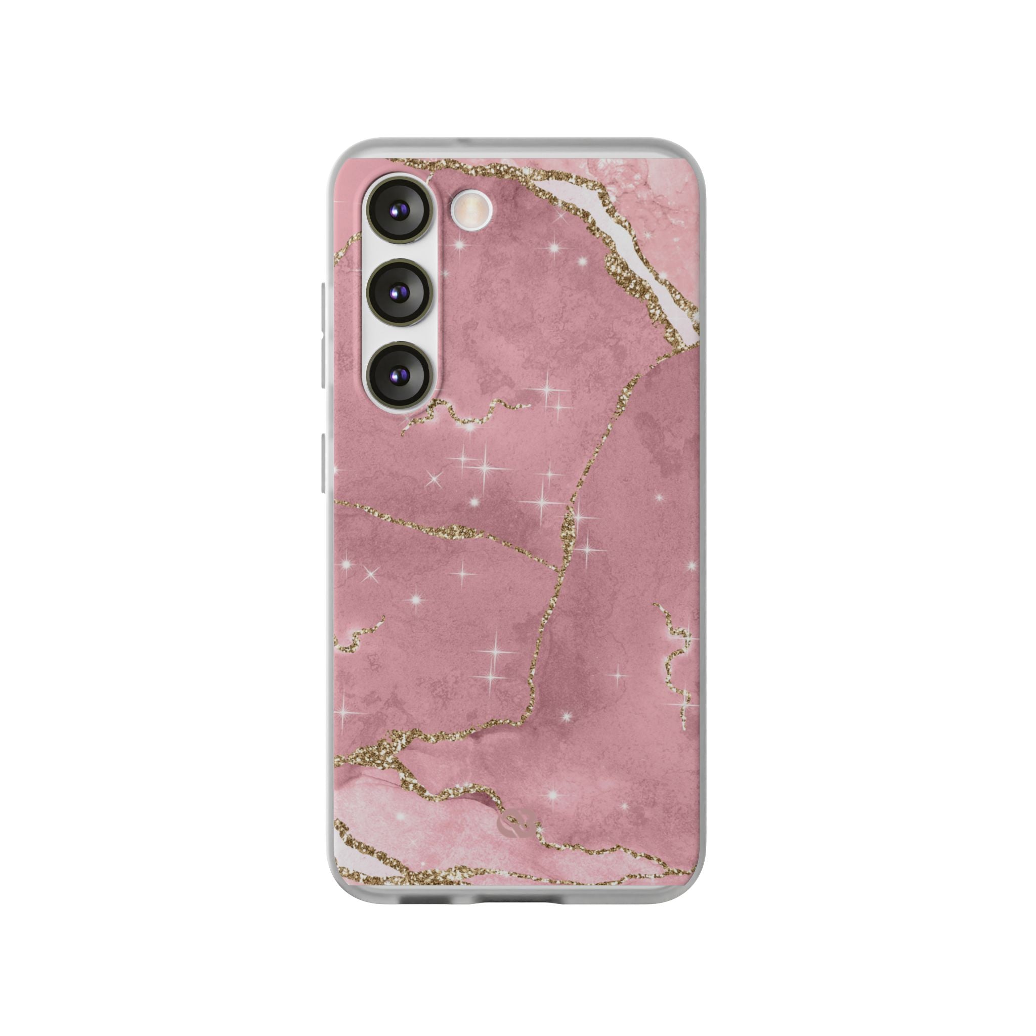 Rose Sparkle Marble · Soft Phone Case for Samsung