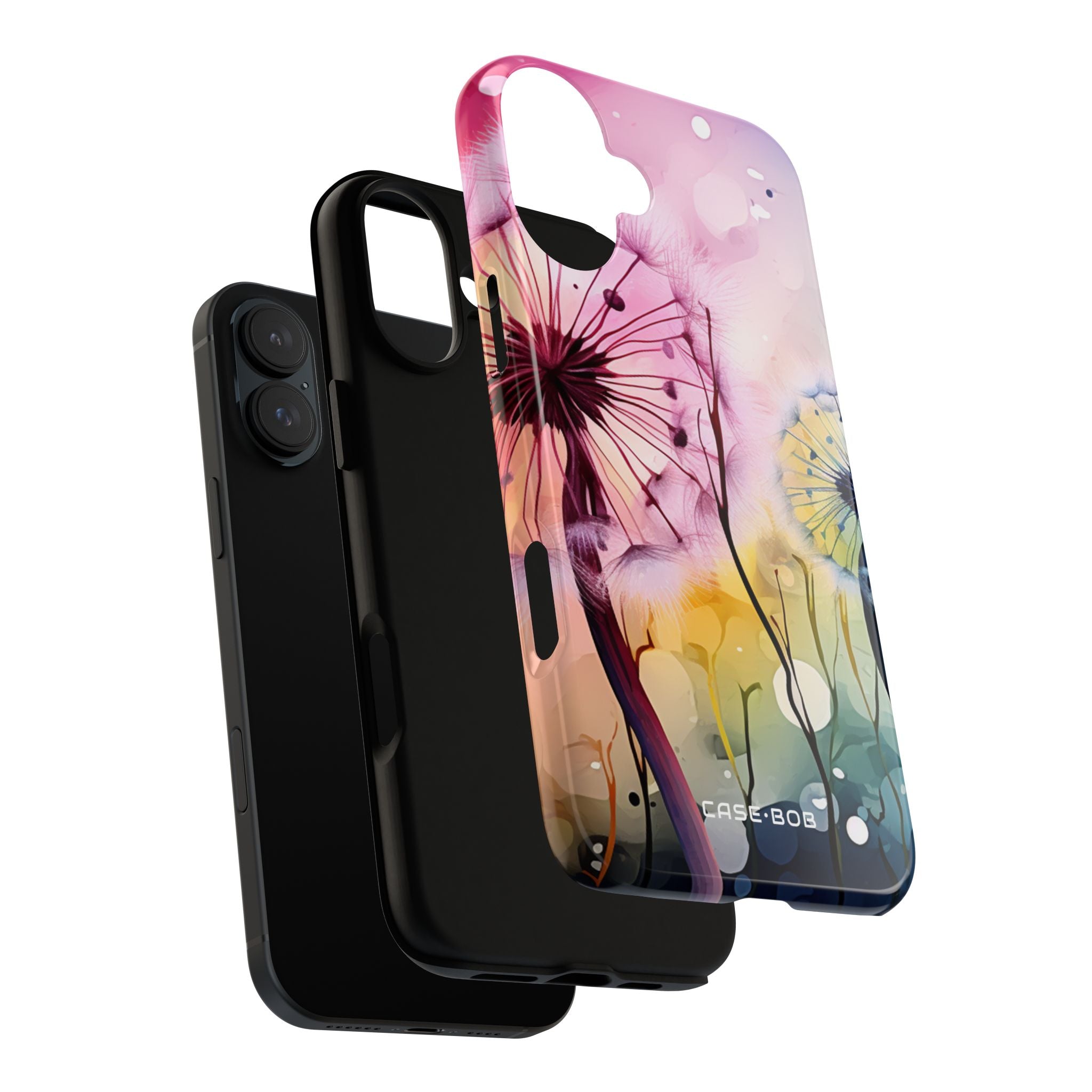 Pink Dandelion Glow iPhone 16 Plus Case - Tough