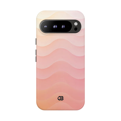 Blush Horizon Waves · Tough Phone Case for Pixel ·  Pink