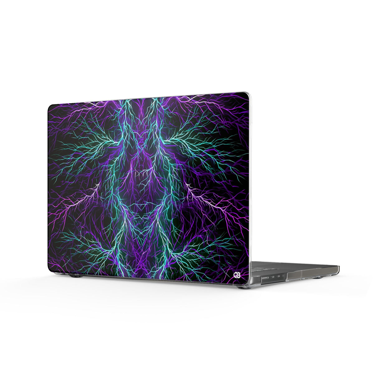 Electric Plasma Arbor · Clear Hard Case for MacBook · Purple