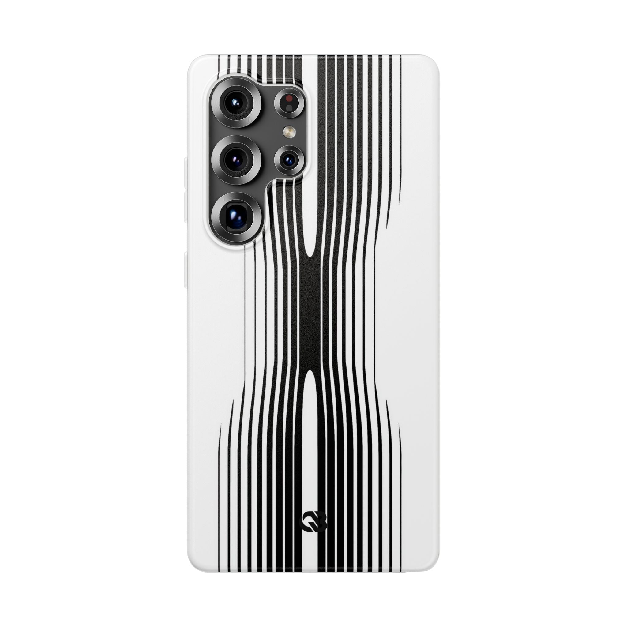 White Lite Phone Case for Samsung - Kinetic Mono Distortion