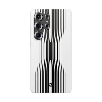 White Lite Phone Case for Samsung - Kinetic Mono Distortion