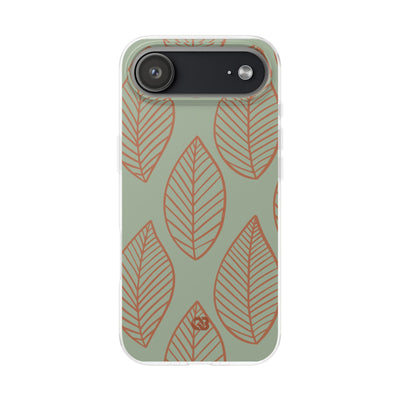 Sage Earth Leaves · Soft Phone Case for iPhone