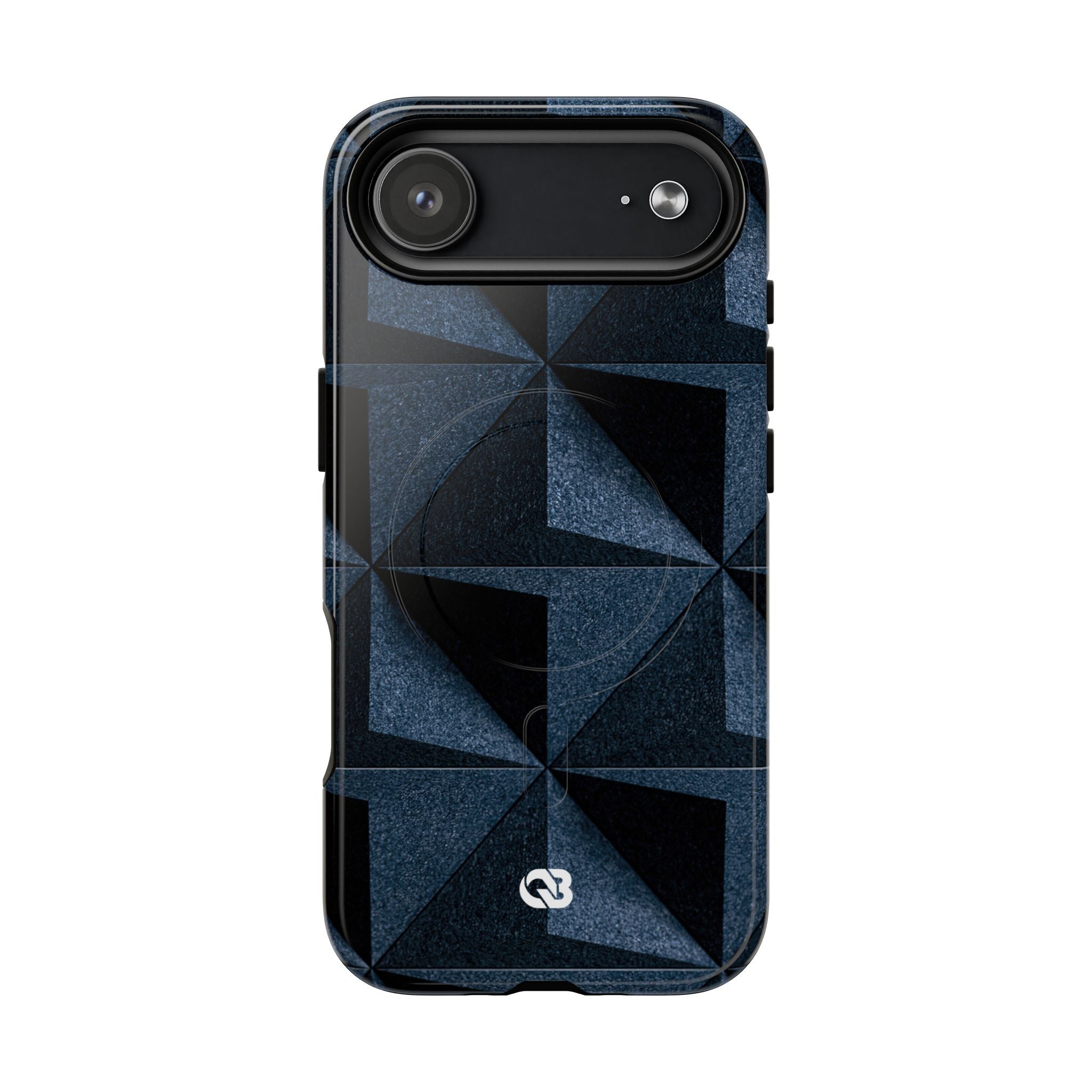 Blue Tough 2.0 Magsafe Phone Case for iPhone - Indigo Basalt Facets