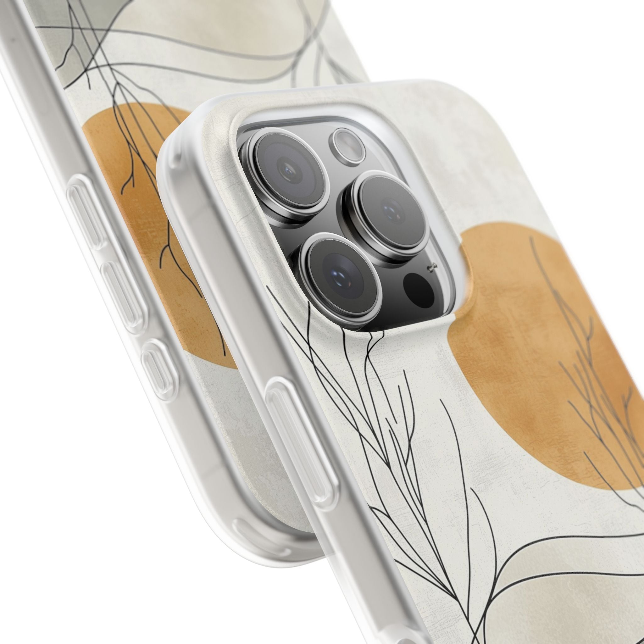 Burnt Horizon Lines · Soft Phone Case for iPhone