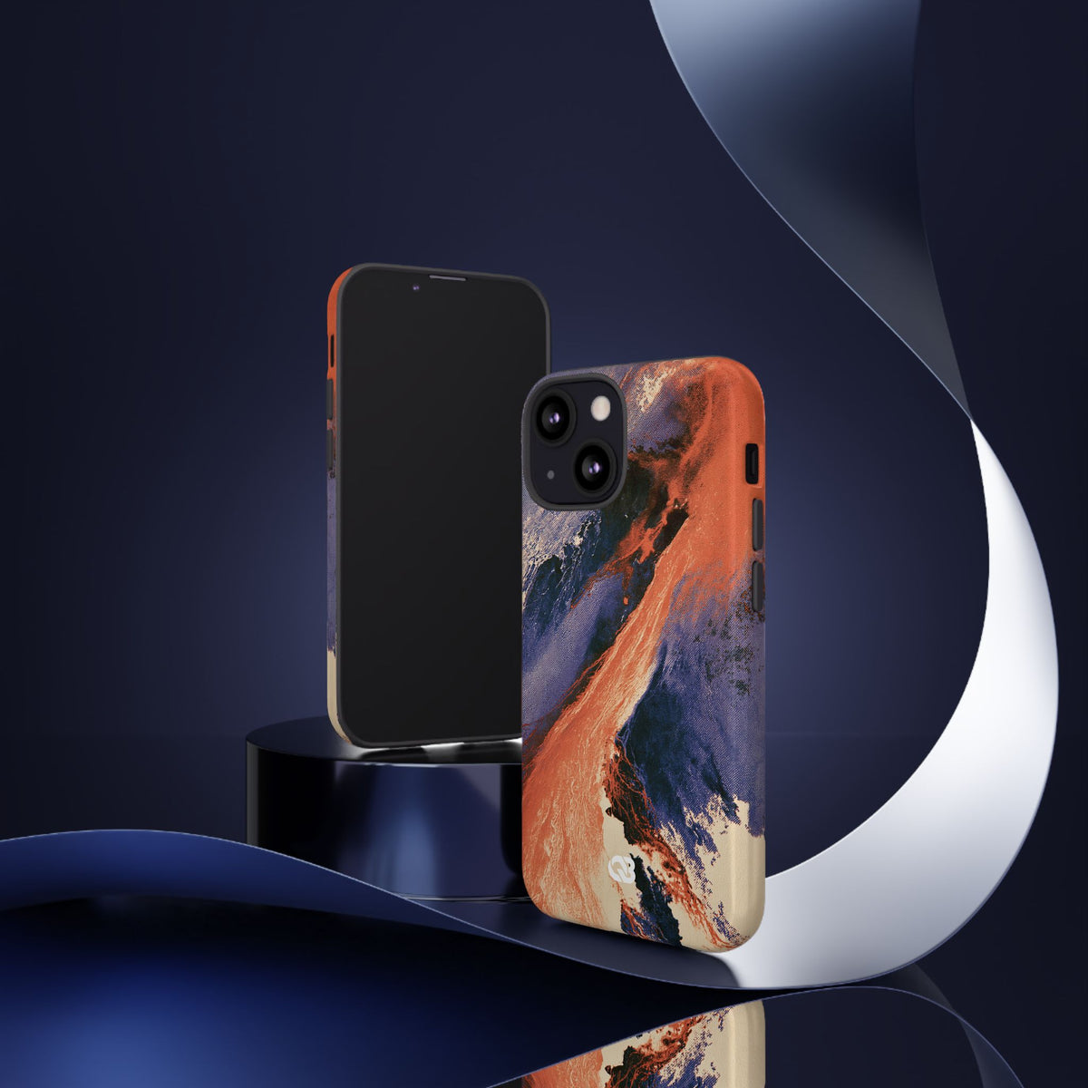 Solar Aura Drift · Tough Phone Case for iPhone · Orange