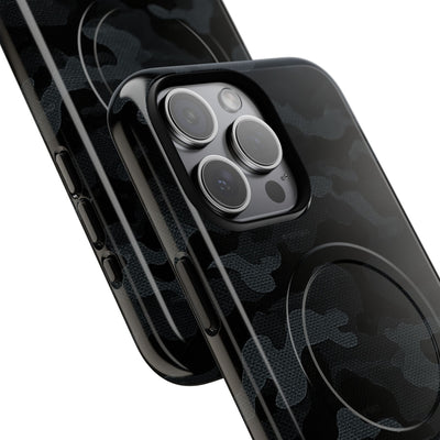Blackout Urban Camo · Tough 2.0 Magnetic Phone Case for iPhone · Black
