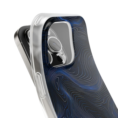 Blue Lite Phone Case for iPhone - Cobalt Contour Ridge