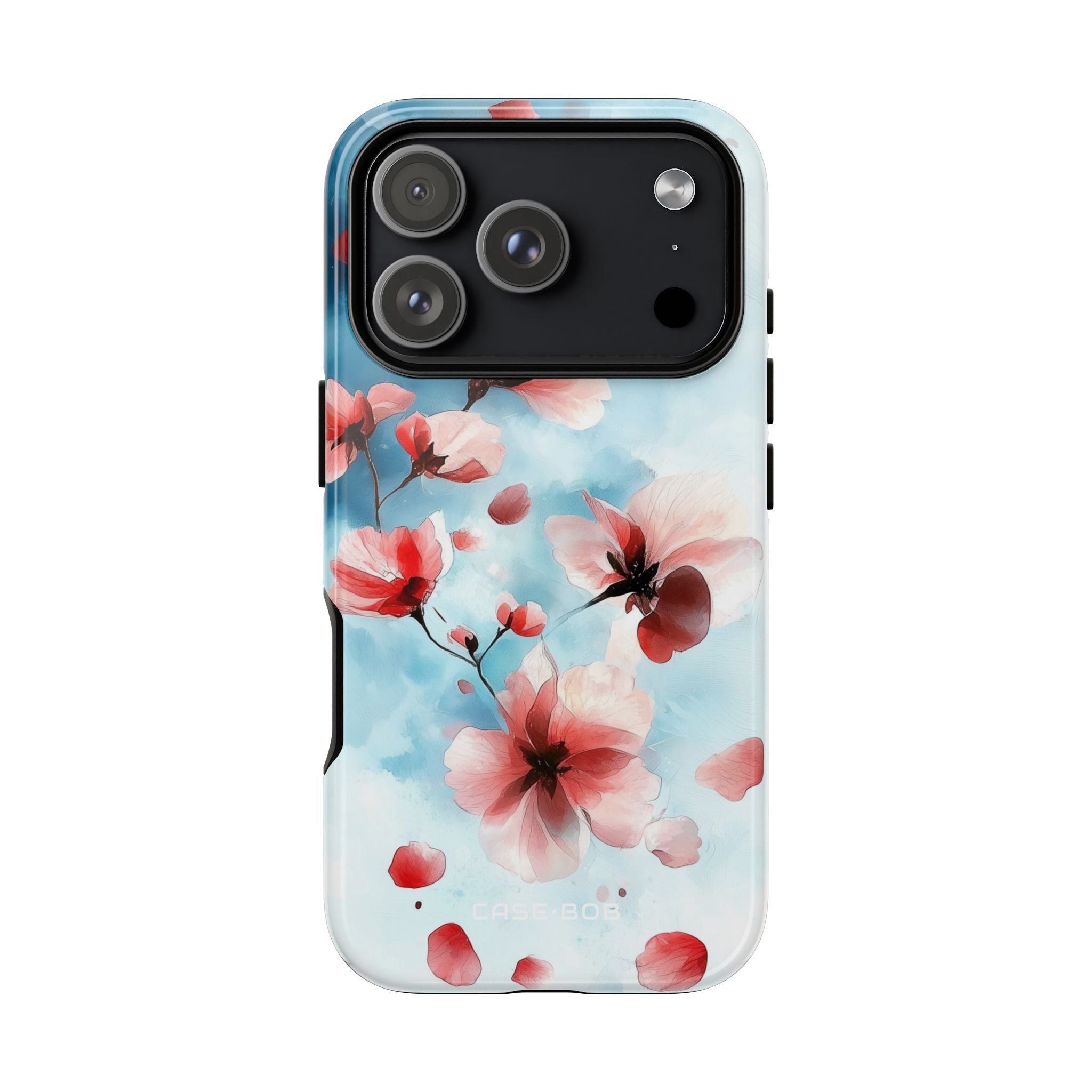 Pink Blossom Drift iPhone 17 Pro Case - Tough - CASE•BOB