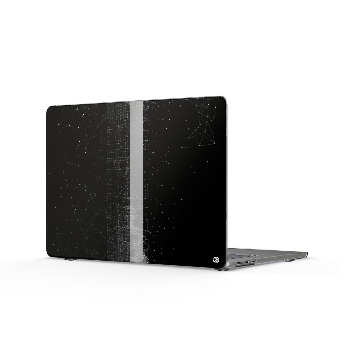 Monolithic Wireframe · Clear Hard Case for MacBook · Black