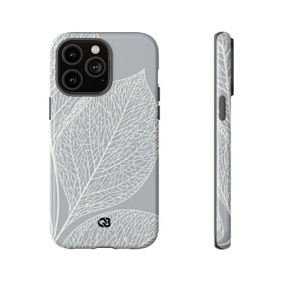Grey Tough Phone Case for iPhone - Frosted Ash Veins