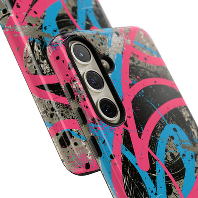 Cyber Splatter Flow · Tough Phone Case for Samsung · Pink