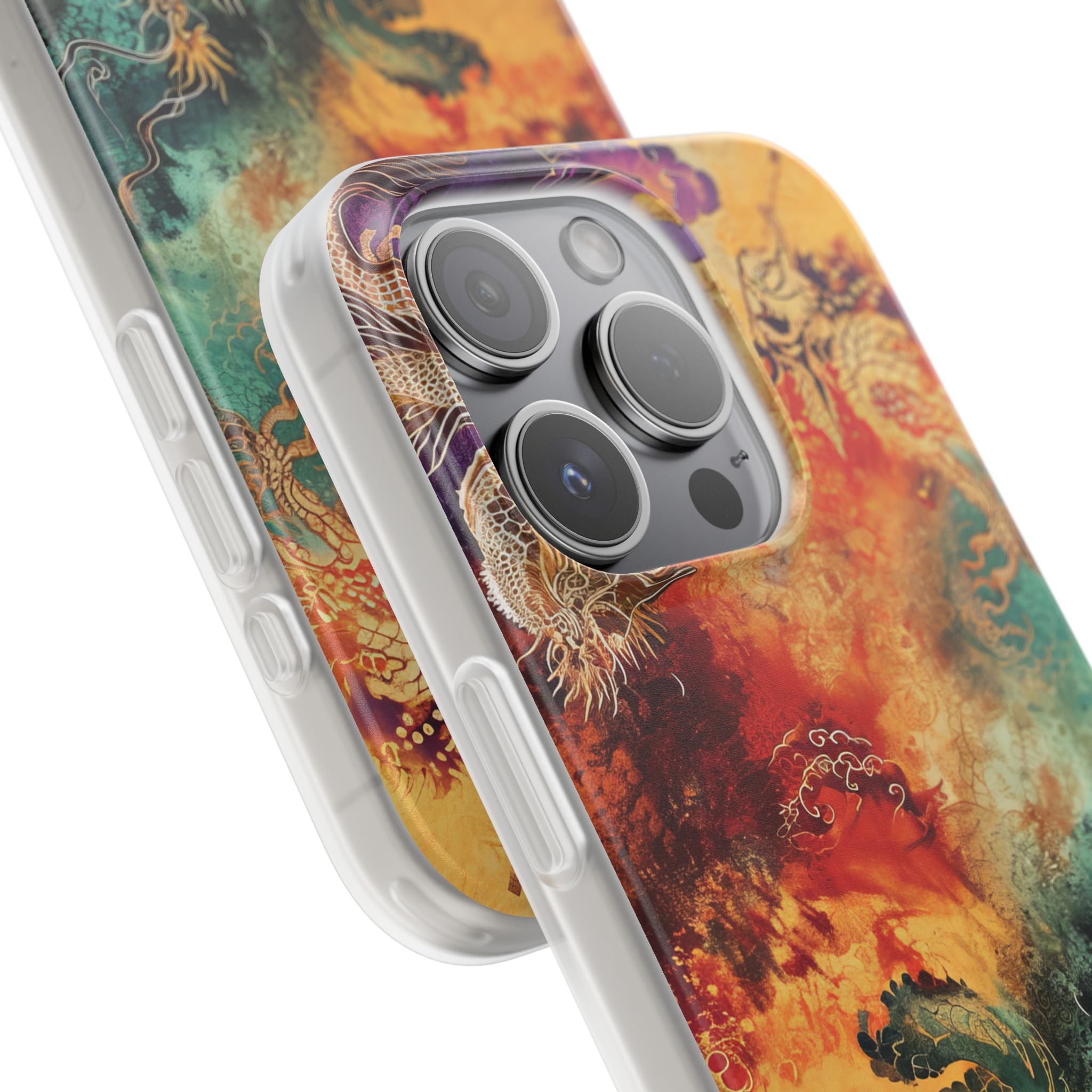 Dragon Ember iPhone 15 Pro Case - Soft