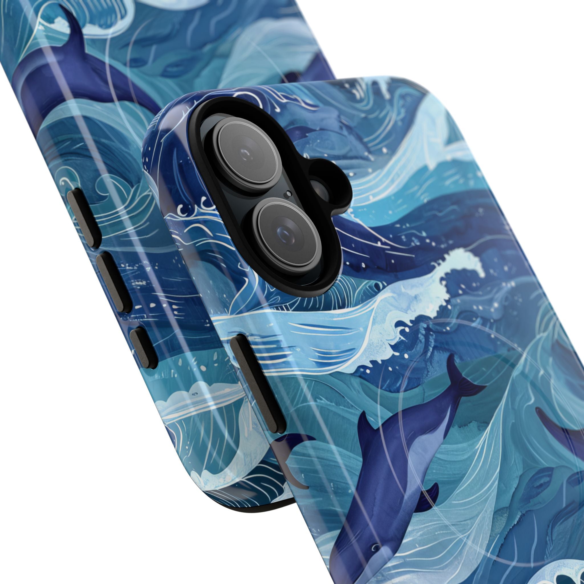 Dolphin Waves iPhone 16 Plus Case - Tough+