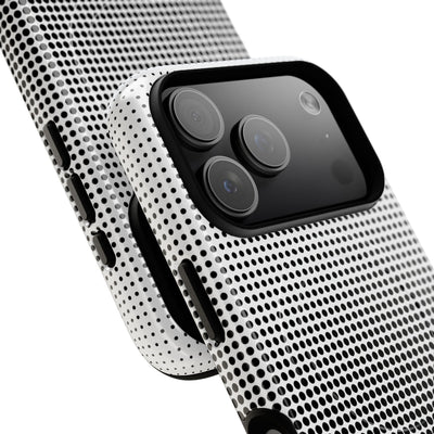 Black Tough 2.0 Magsafe Phone Case for iPhone - Obsidian Halftone Flux