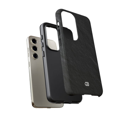 Black Tough Phone Case for Samsung - Raw Obsidian Slate