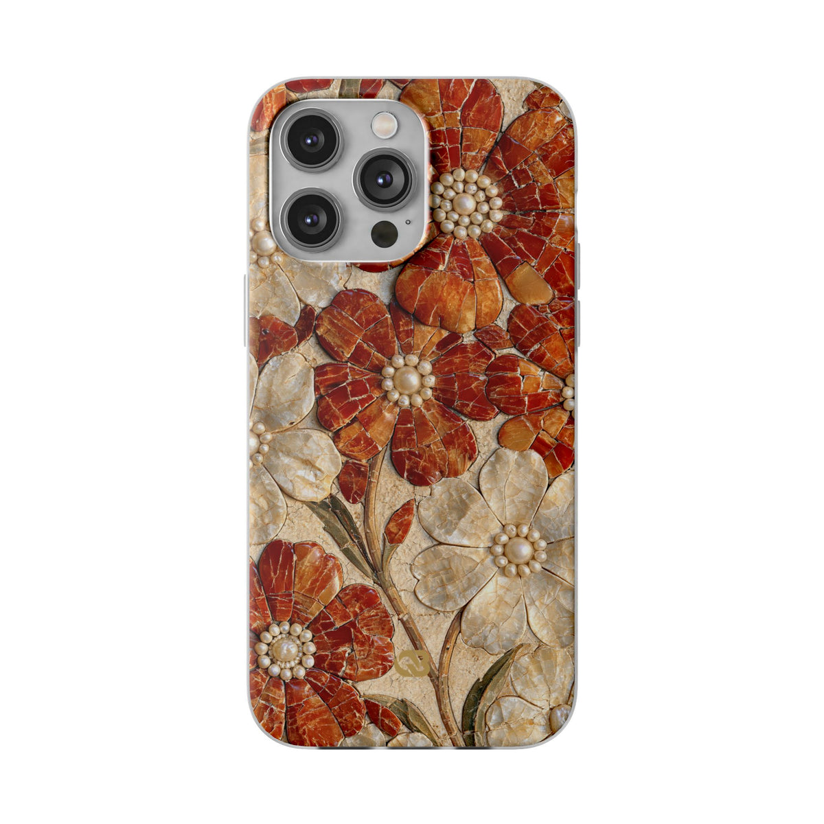 Carnelian Pearl Bloom · Lite Phone Case for iPhone ·  Orange