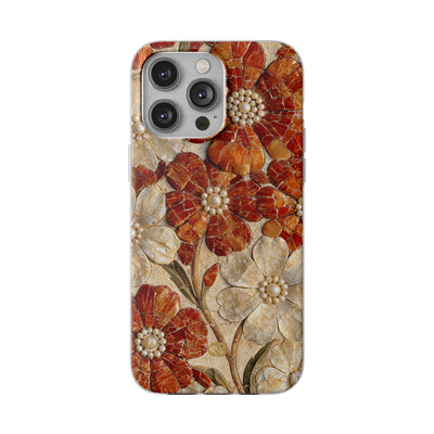 Carnelian Pearl Bloom · Lite Phone Case for iPhone ·  Orange