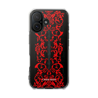 Crimson Spiral iPhone 16 Case - Impact - CASE•BOB