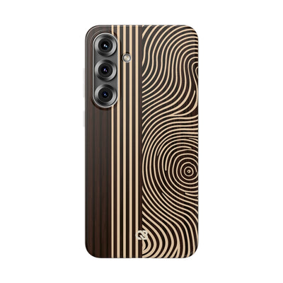 Timber Ring Contour · Lite Phone Case for Samsung · Brown