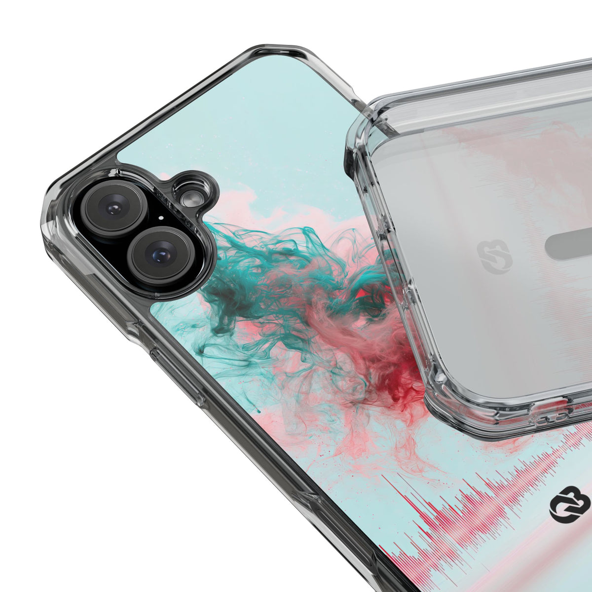 Sonic Bloom · Clear Impact Magnetic Phone Case for iPhone · Red
