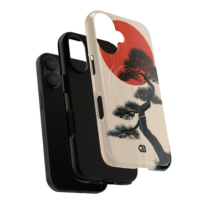 Beige Tough 2.0 Magsafe Phone Case for iPhone - Kyoto Crimson Pine