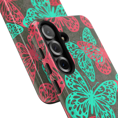 Electric Papillon · Tough Phone Case for Samsung · Pink