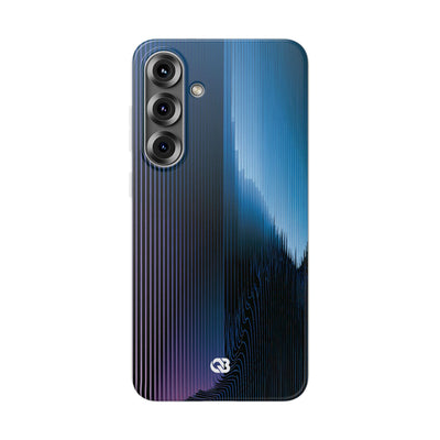 Blue Lite Phone Case for Samsung - Indigo Distortion Wave