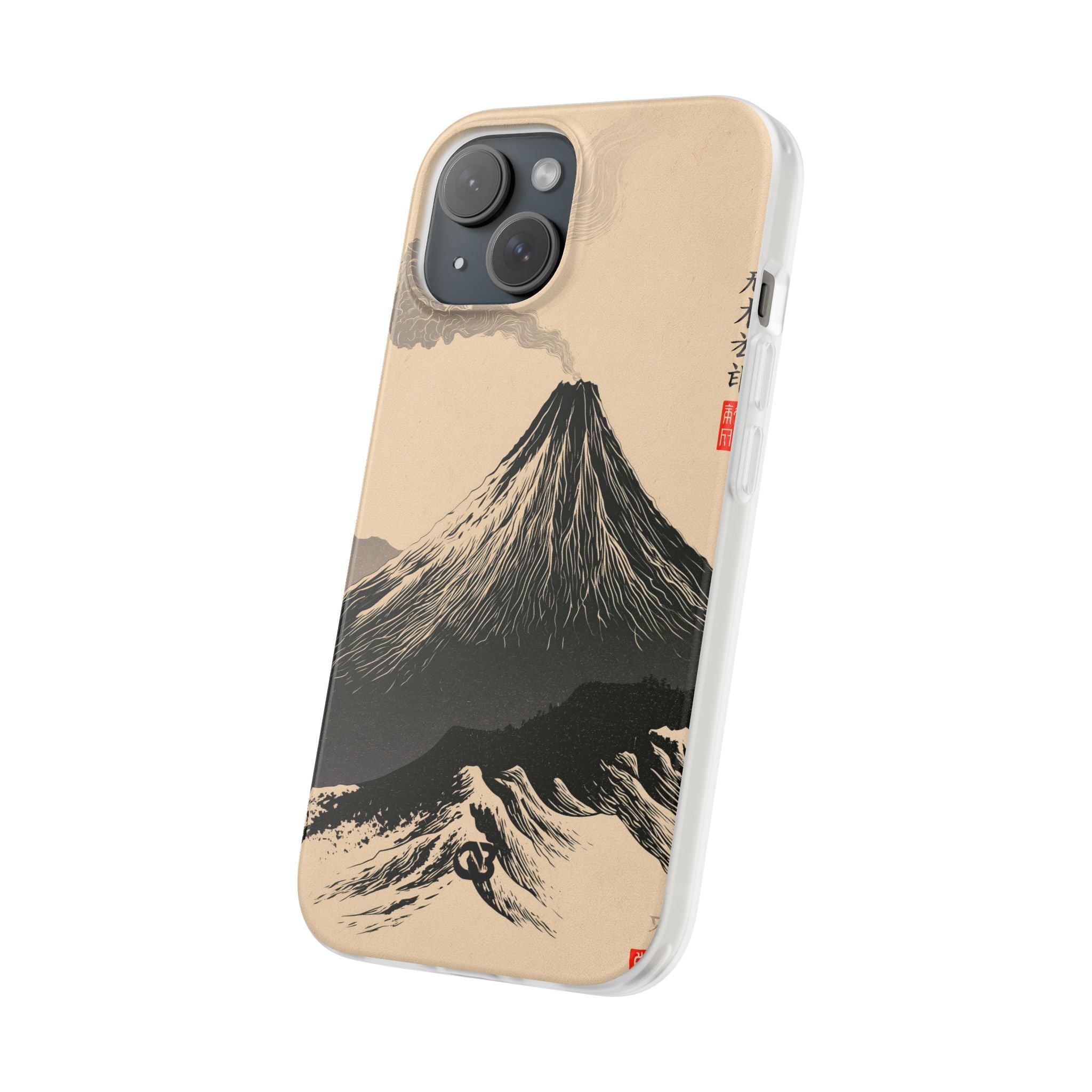 Beige Lite Phone Case for iPhone - Obsidian Ink Summit