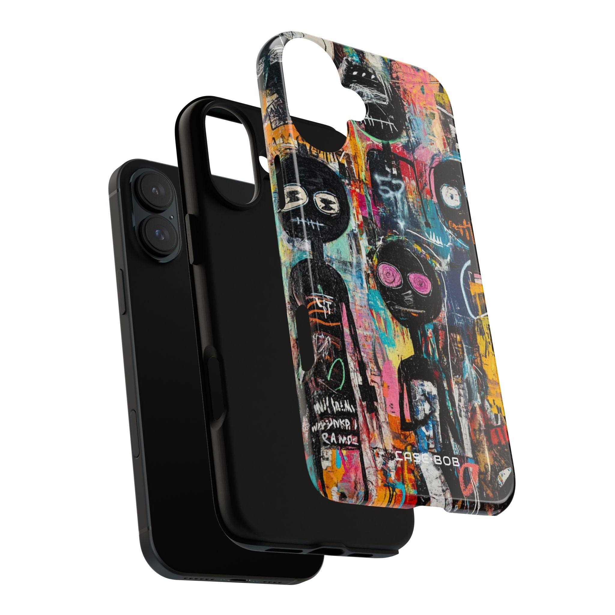 Black Silhouettes iPhone 16 Plus Case - Tough