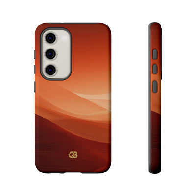 Orange Tough Phone Case for Samsung - Crimson Dune Gradient