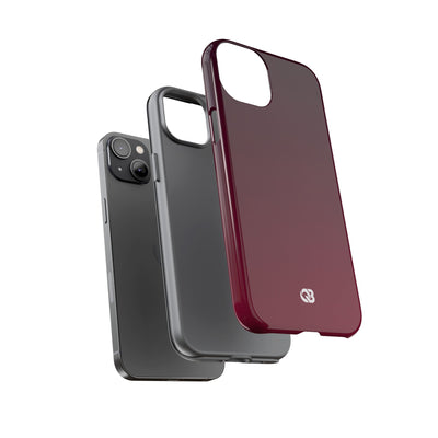 Red Tough Phone Case for iPhone - Deep Sangria Gradient