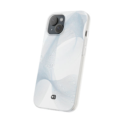 Glacial Contour Waves · Lite Phone Case for iPhone ·  White