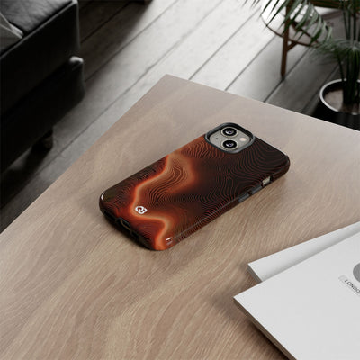 Caldera Ridge · Tough Phone Case for iPhone · Orange