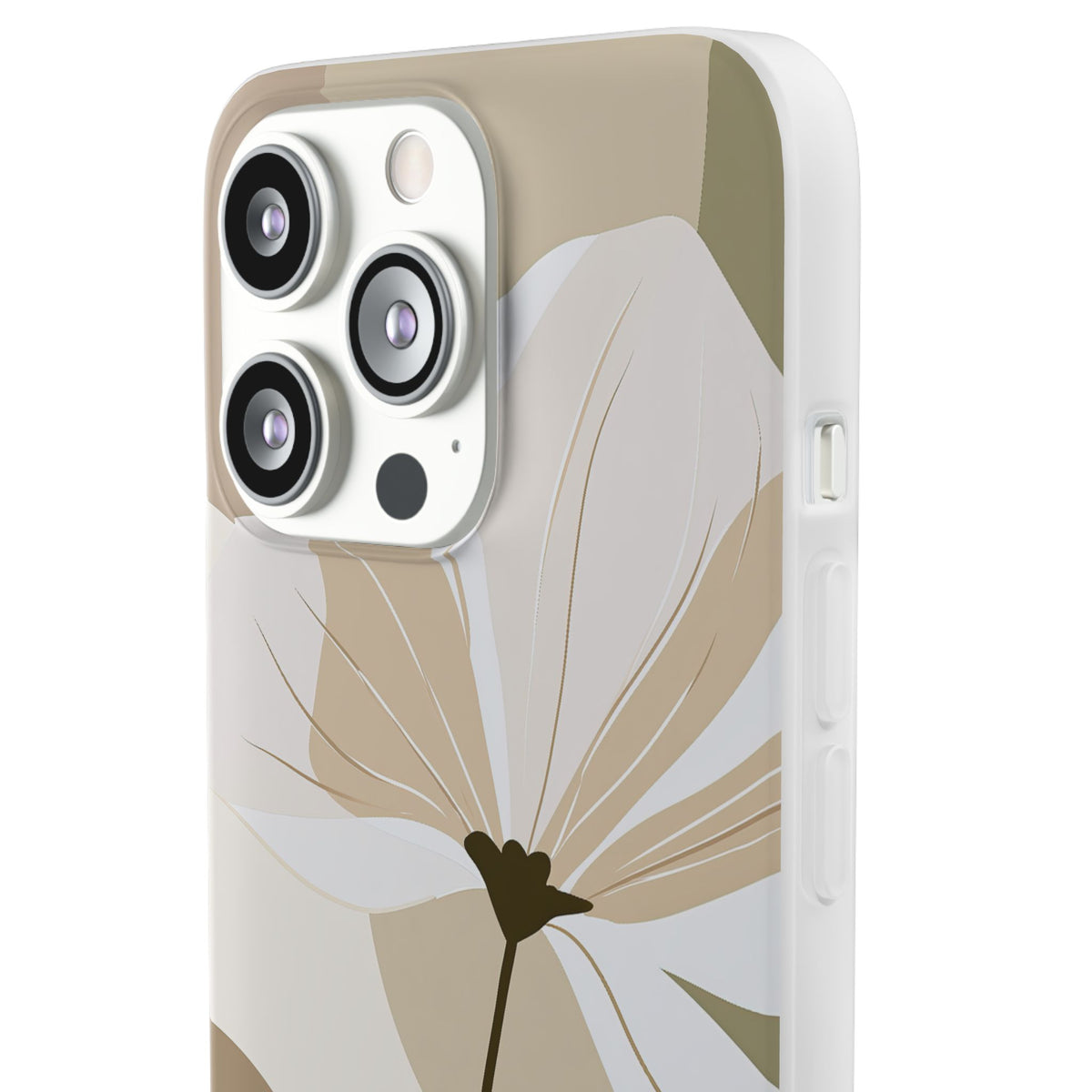 Soft Petal Bloom · Lite Phone Case for iPhone ·  Beige