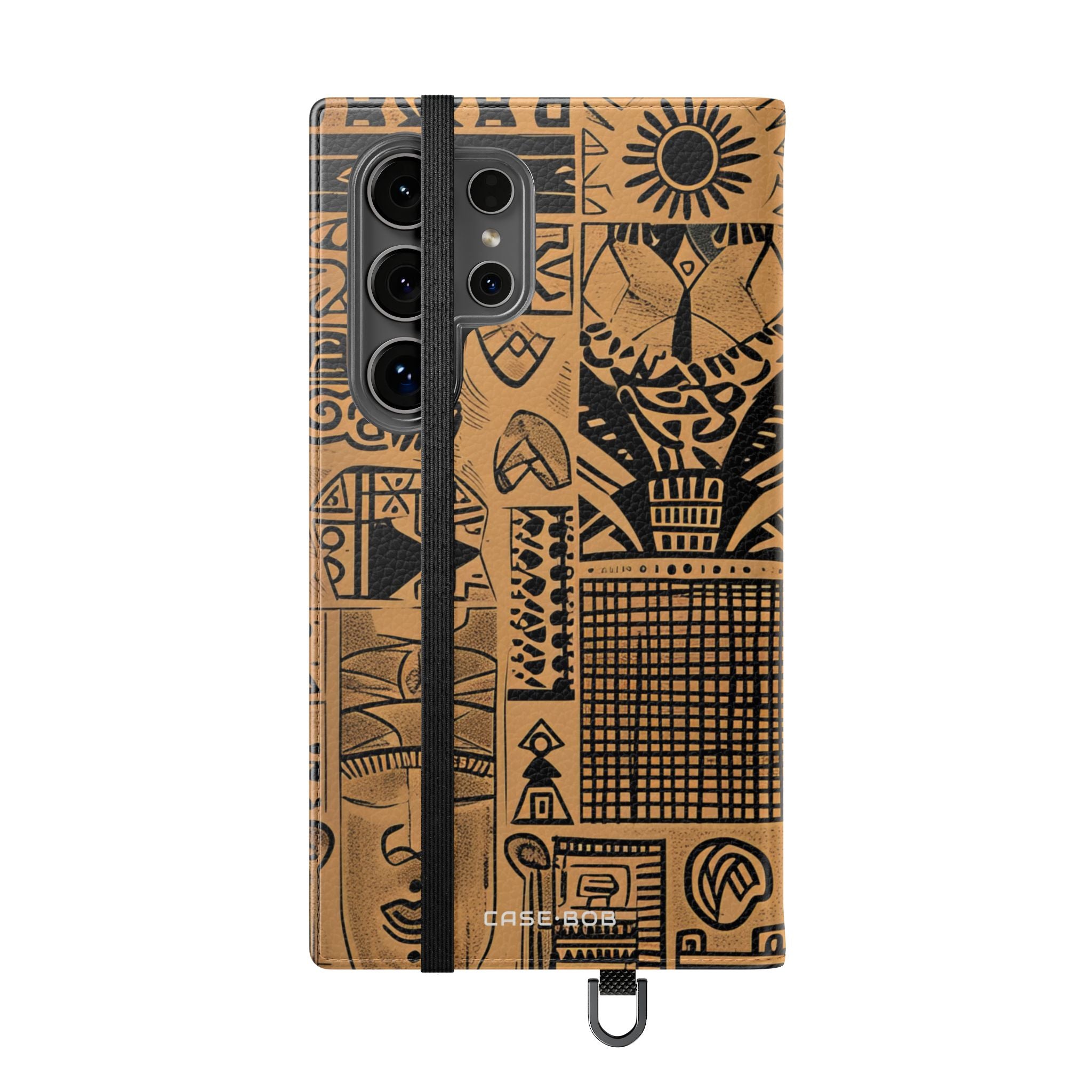 Hemelse Gezichten Bruin - Samsung S24 Ultra Case - Portemonnee