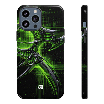 Cyber Sigil Grid · Tough Phone Case for iPhone · Green