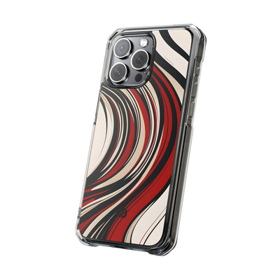 Karmesin Fluss Wellen · Impact Handyhülle für iPhone · Magsafe