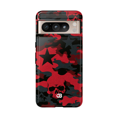 Crimson Skull Camo · Tough Phone Case for Pixel ·  Red