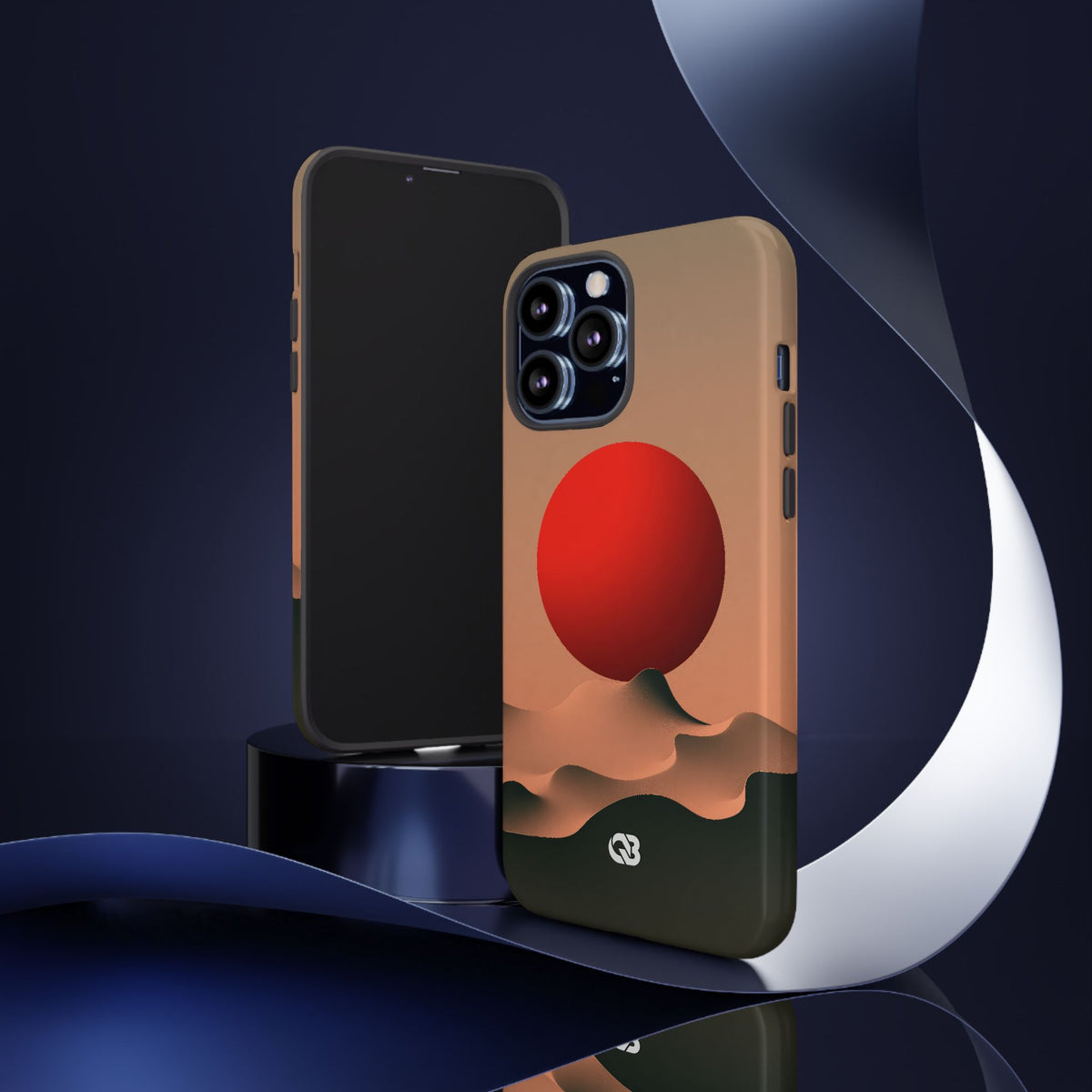 Crimson Sol Ridge · Tough Phone Case for iPhone · Red