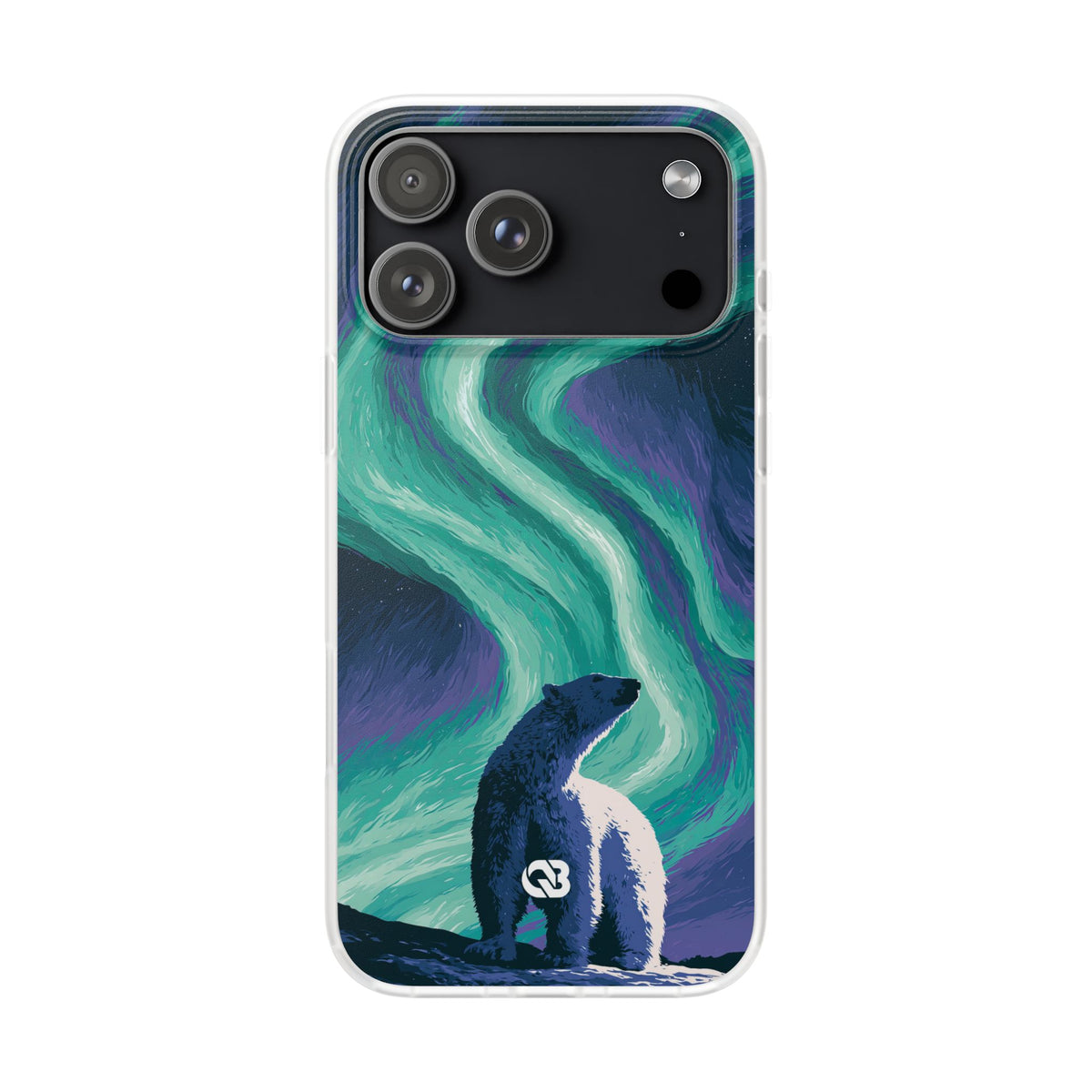 Arctic Aurora Bear · Lite Phone Case for iPhone ·  Teal
