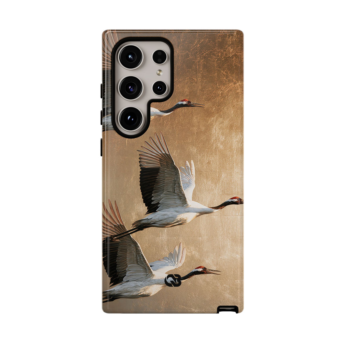 Golden Crane Flight · Tough Phone Case for Samsung · Gold