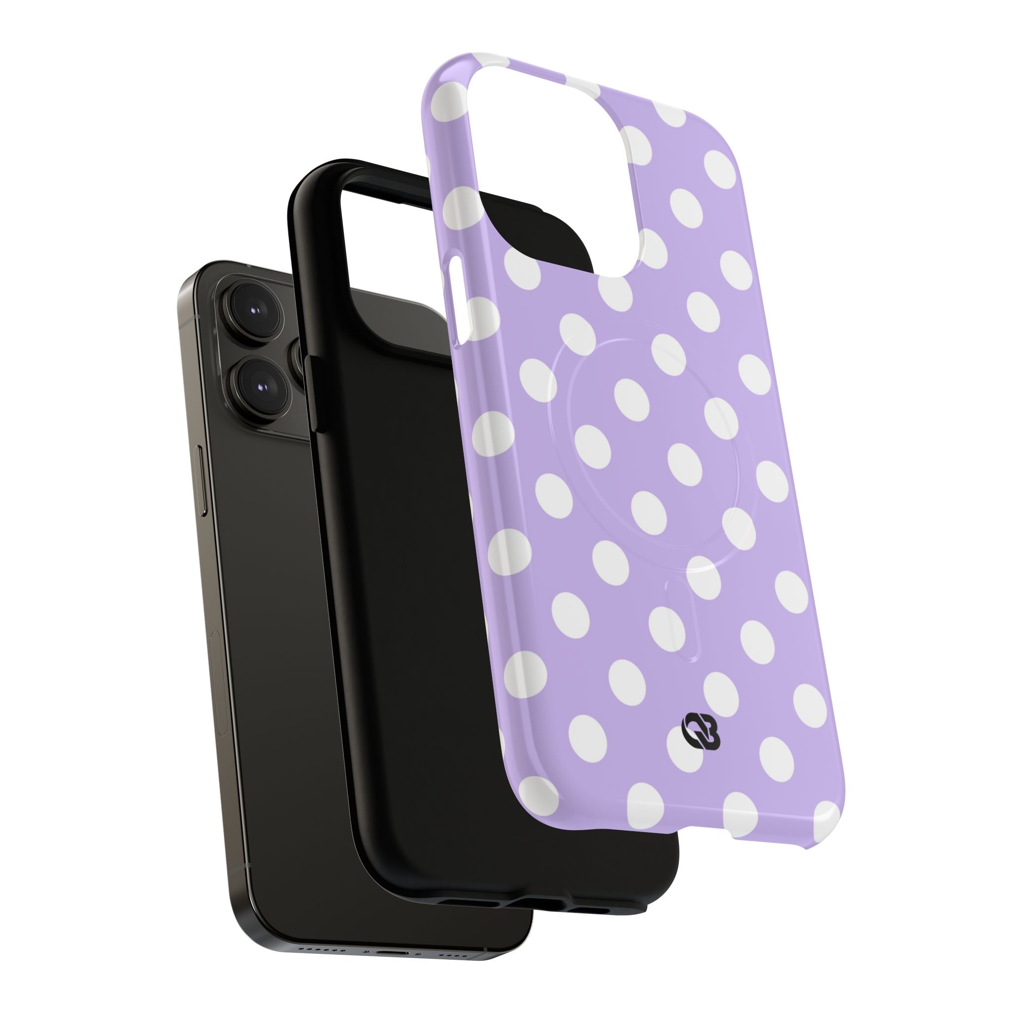 Lavender Polka Grid · Tough+ Phone Case for iPhone · Magsafe